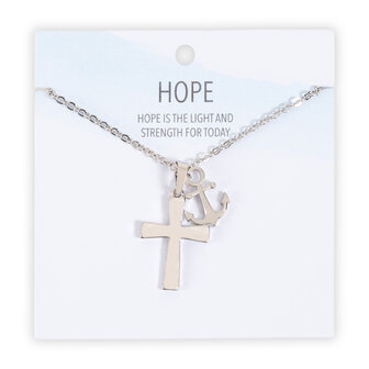 Ketting kruis hope