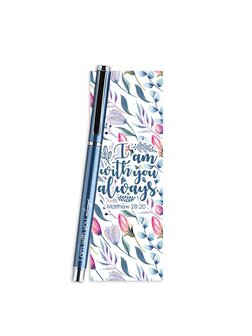 Gel pen met boekenlegger I am with you always 