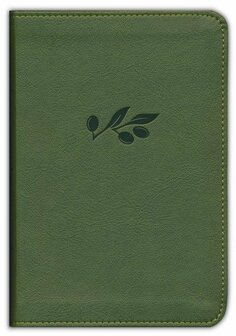 KJV LP Comp. Ref. Bible Olive, Leathertouch