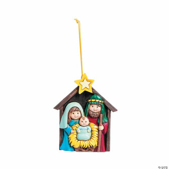 Kerststal hars Holy family