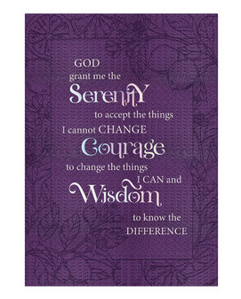 Lux lederen schrijfdagboek serenity prayer