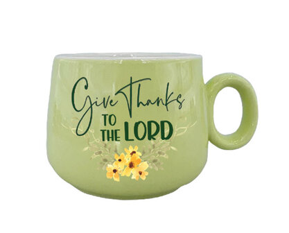 Mok Give thanks tot the Lord groen