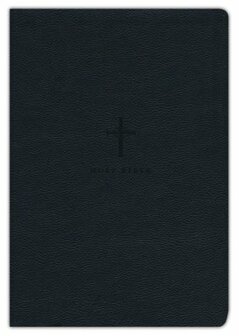 NLT Premium Value Thinline Bible, Large Print, Filament-Enabled--soft leather-look, black