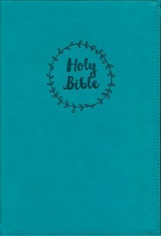 NIV Value Thinline Bible Large Print Blue, Imitation Leather