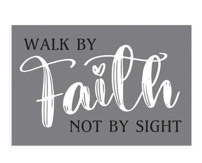 Deurmat Walk by faith not by sight