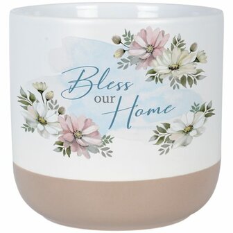 Bloempot Bless our home