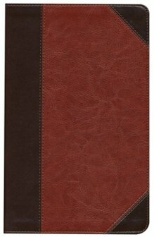 ESV Thinline Trutone Bible, brown/cordovan with portfolio design, Imitation Leather