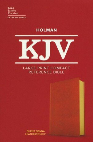 KJV LP Comp. Ref. Bible Burnt Sienna, Leathertouch