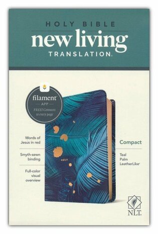 NLT – Compact Bible Teal Pal, Leatherlook