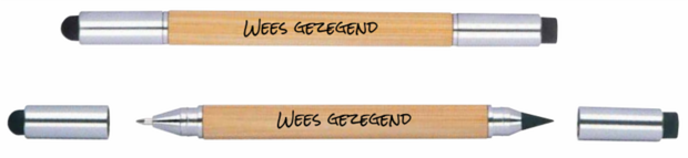 Bamboe pen 2-in1 pen/potlood Wees gezegend