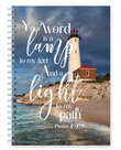 Schrijfdagboek-spiraal-Your-Word-is-a-lamp