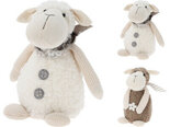 Deco-schaap-zittend-plush-14cm