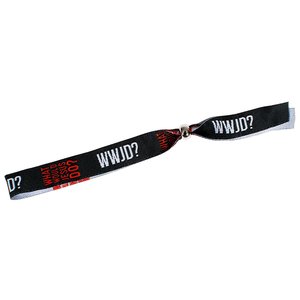 Event armband WWJD zwart