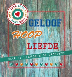 Standaard 10x10cm geloof hoop liefde