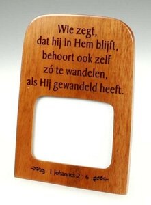 Wandbord photoframe wie zegt dat 14,5x10cm