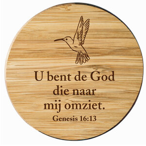 Taschenspiegel Holz U bent de God