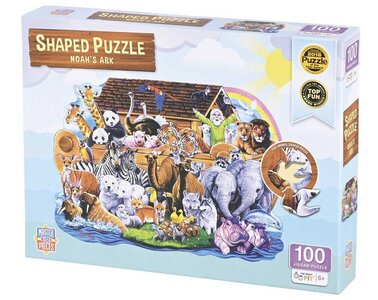 Gevormde kinderpuzzel Ark van Noach 100 st.