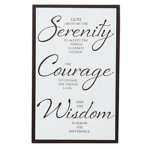 Wandbord hout serenity prayer