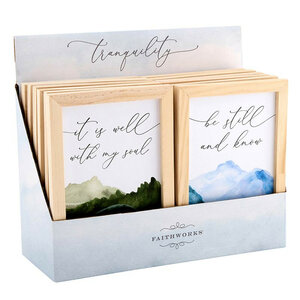 Display Ingelijste schilderijen met 12 frames It is well & Be still