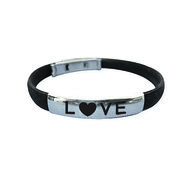 Armband siliconen love