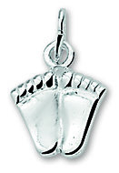 925 sterling silver hanger kleine babyvoetjes