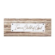 Houten staande deco child of God