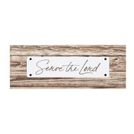 Houten staande deco serve the Lord