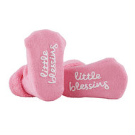 Babysokjes little blessings roze