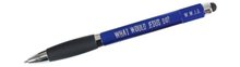 Balpen WWJD blauw softtouch 