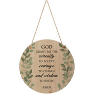 Wandbord rond Serenity Prayer