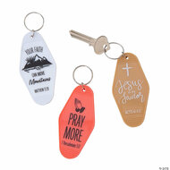 Keyrings set of 3 faith theme