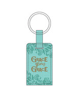 Sleutelhanger leer Grace upon grace   