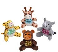 Spring animals plush wild about Jesus safari