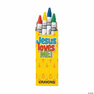 Crayons Jesus loves me