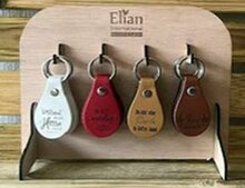 Display 24x keyrings lux/ leather 