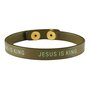 Leren-armband-met-drukknoop-Jesus-is-King