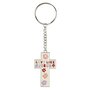 Sleutelhanger-kruis-Love-like-Jesus-wit