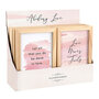 Display-Ingelijste-schilderijen-met-12-frames-Let-all-that-you-do-&amp;-Love-never-fails