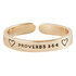 Verstelbare ring silver en goud verguld assorti Faithful Heart_