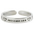 Verstelbare ring silver en goud verguld assorti Faithful Heart_