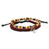 Display dubbele bedelarmband  met kruis/ kralen koord_